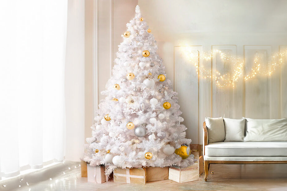 Árvore de Natal Branca com Neve: Escolha um Natal Totalmente Branco!